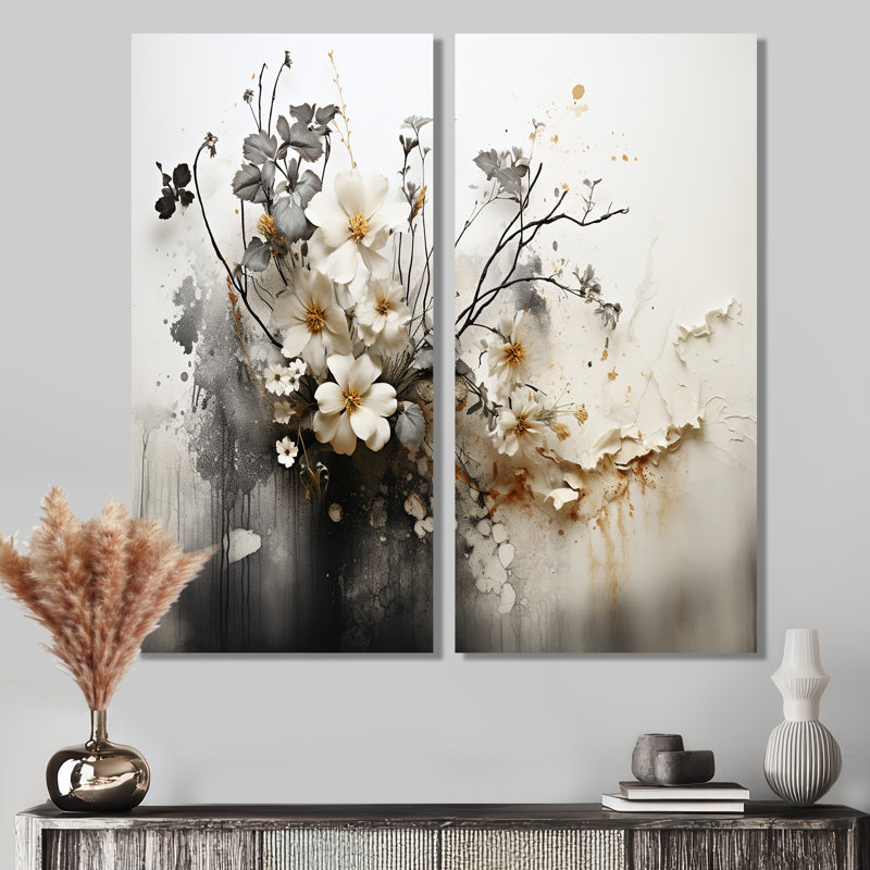 Tymeo - Boho abstrait, impressions sur toile, H 32 po x l 32 po, Toile tendue, Ne s’applique pas