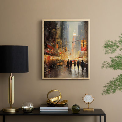 «Christmas Holiday Art DCCxxiii», reproduction d'art encadrée - bois massif