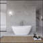 Baignoire de salle de bain autoportante 61 pouces