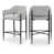 Tissu en polyester gris