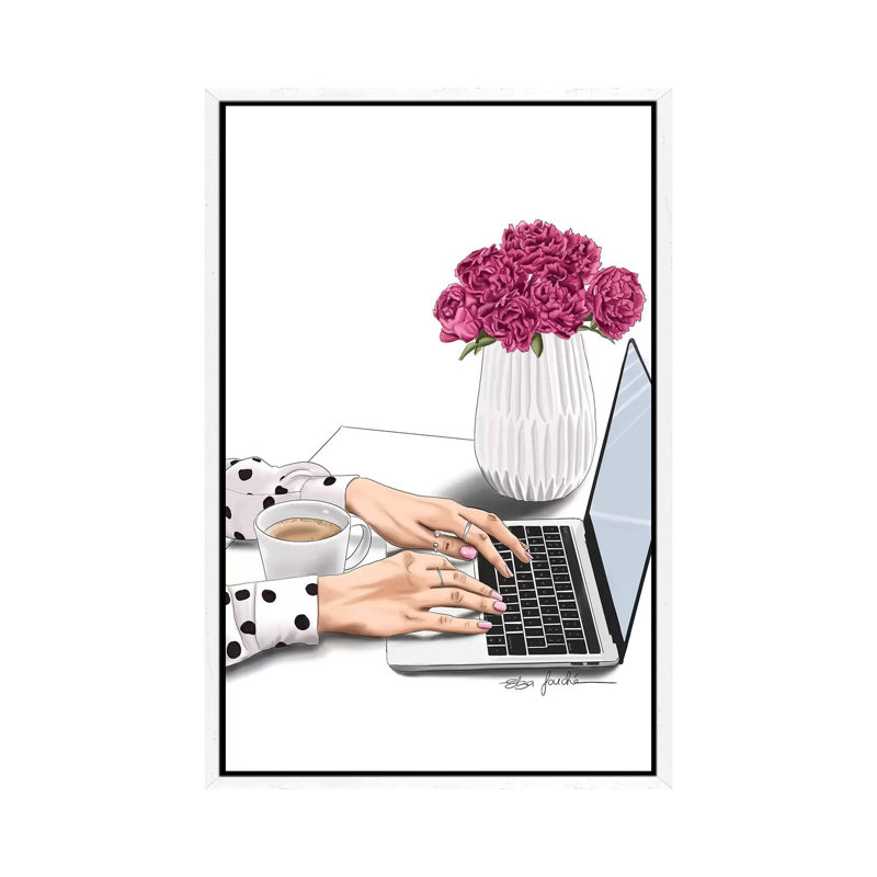 Boss Lady by Elza Fouche - Print on Canvas, White Framed, 101.6 cm H x 66.04 cm W