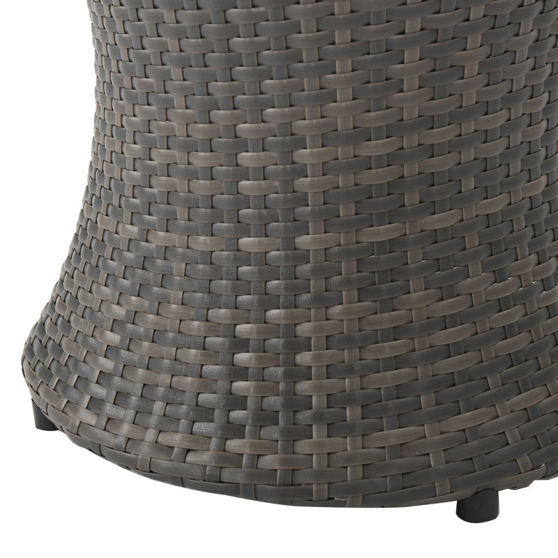 Table d'appoint polyvalente pour l'extérieur - Pe, P 19,83 po, Gris