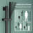 Hoimpro 2-In-1 Shower System With Adjustable Slide Bar, 12 Inch Square Rain Shower Head And Handheld Shower Wand, Wall Mounted Bathroom Shower Set-114406280