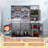 Wooden Play Kitchen with Lights Sounds,  Washing Machine, Water Dispenser, Gift for 3-6 Years Old