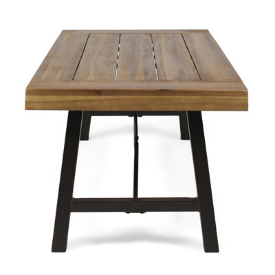 Outdoor Acacia Wood Coffee Table(Only Including Coffee Table,Without Chairs)