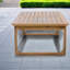 Tables de patio durables, terrasse en bois d'acacia de style moderne 39,96 pouces