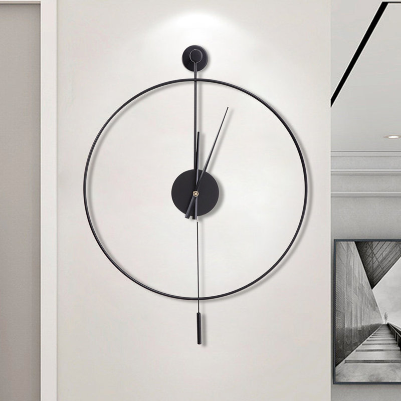 Horloge murale Insine, Noir, Grand