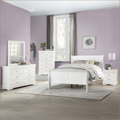 Modern Black 2-Drawer Nightstand with Storage for Bedroom