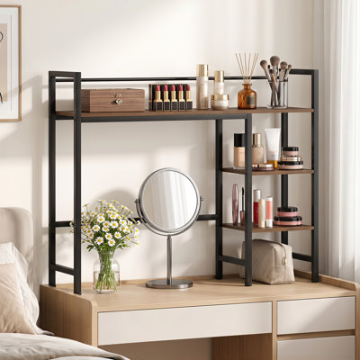 Bibliothèque de bureau, présentoir de bureau à 4 niveaux, rangement de comptoir