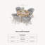 Roma Round 4 seater Rattan Dining set with Terrazzo insert 