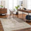 Machine Washable Traditionnal Boho Camel Area Rug-1179769543