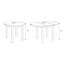 140 cm Extendable Dining Table-1643146211