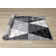 Jashua Black White Grey Distressed Geometric Area Rug