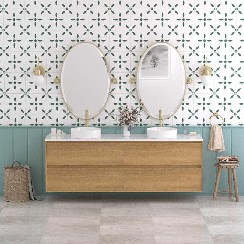 Meuble-lavabo flottant double 72 po Newark