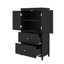 Armoire de rangement autoportante avec 2 tiroirs, 2 portes et une tablette réglable-215687427