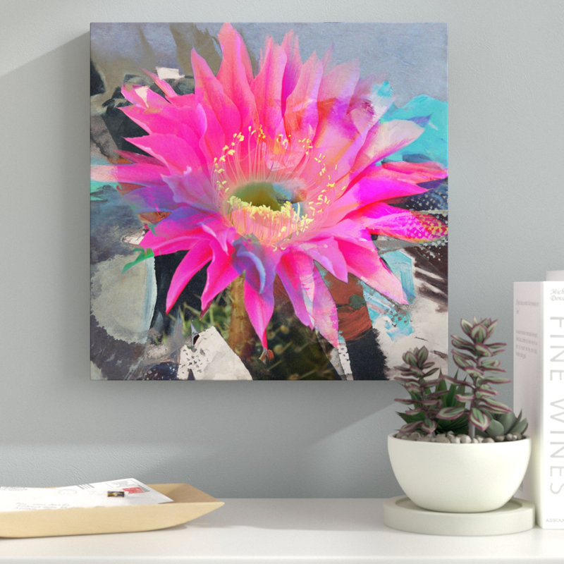 " Painted Petals L " by Tristan Scott, 16" H x 16" W x 1.5" D