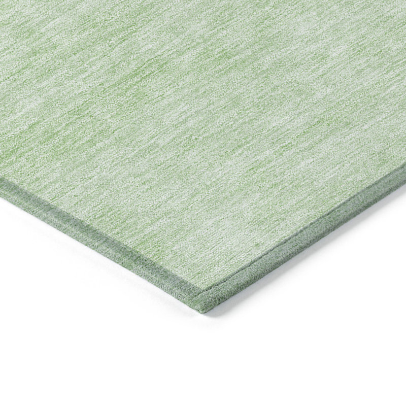 Tapis intérieur lavable abstrait vert et vert menthe HomeRoots 8 pi x 10 pi