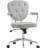 Home Office Chair, Computer Desk Chair with Button Tufted Velvet-Feel Fabric, Swivel Vanity Chair-689336142