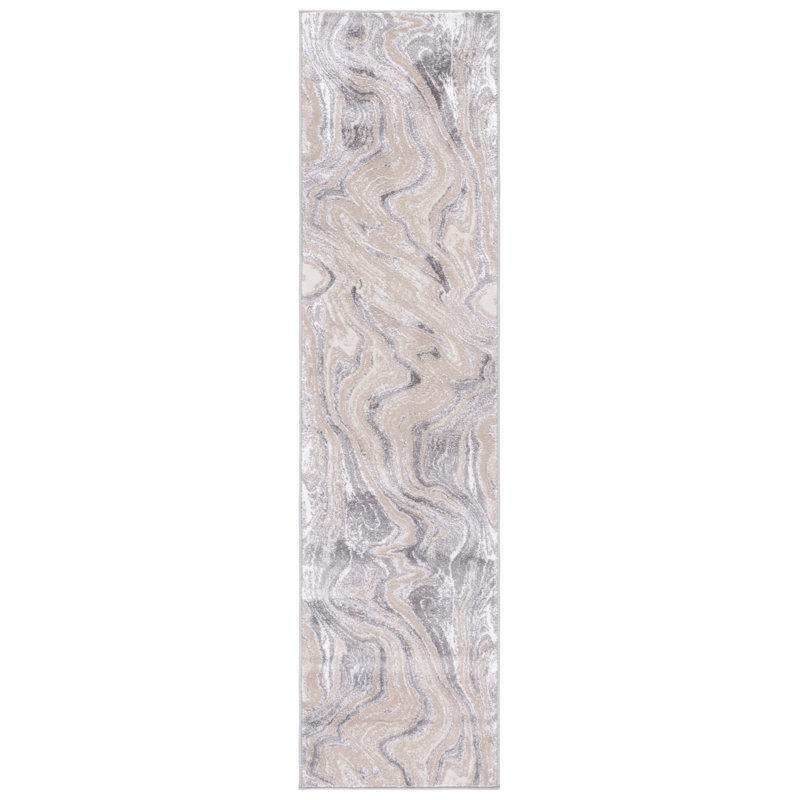 Alohi 211 Area Rug In Beige / Gray, Runner 2' x 8'