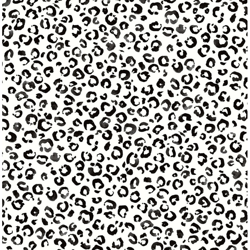 Papier peint adhésif noir et blanc Daisy Bennett Designs, Noir et blanc