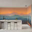 Peinture murale Sunset Desert Mountains-1306665691