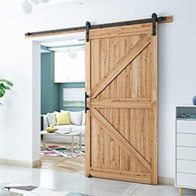 8.2 FT Heavy Duty Sturdy Sliding Barn Door Hardwar...