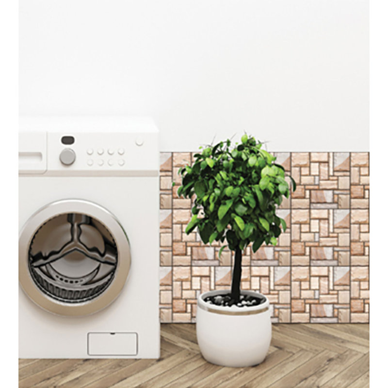 30.5cm W x 30.5cm L PVC Peel and Stick Field Tile