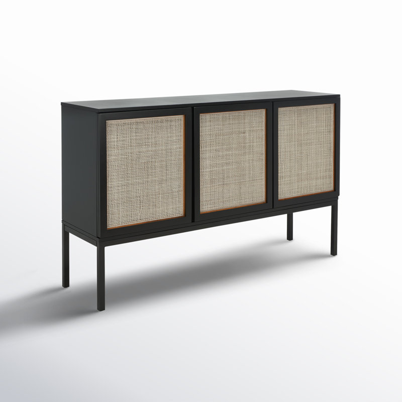 Ehren 54'' Sideboard, Black/Black