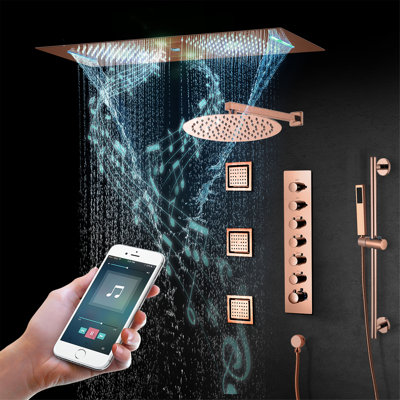 Thermostatic All-In-One Kit with Rough in-Valve