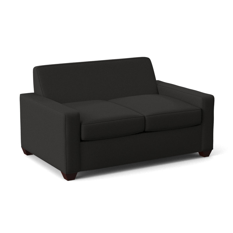 Avery Full Sleeper Sofa, Empire Mahogany, Hybrid, Cardigan Coal