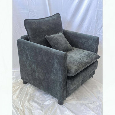 Fauteuil de détente avec coussin rembourré épais Comfort