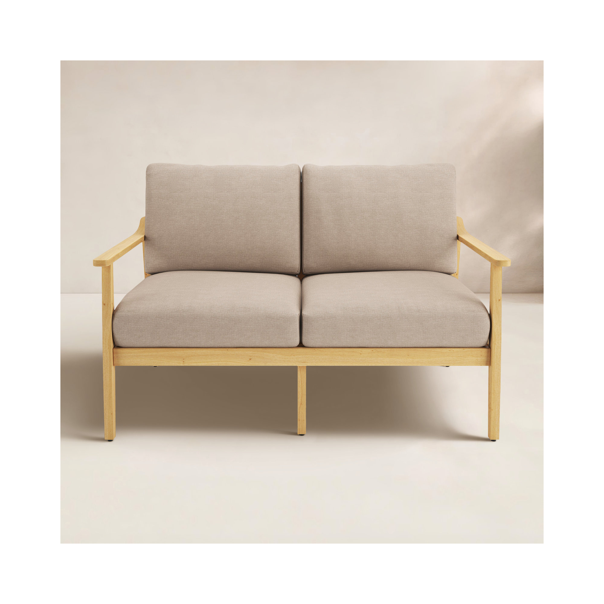 Evie 53.54'' Wide Loveseat with Cushions
