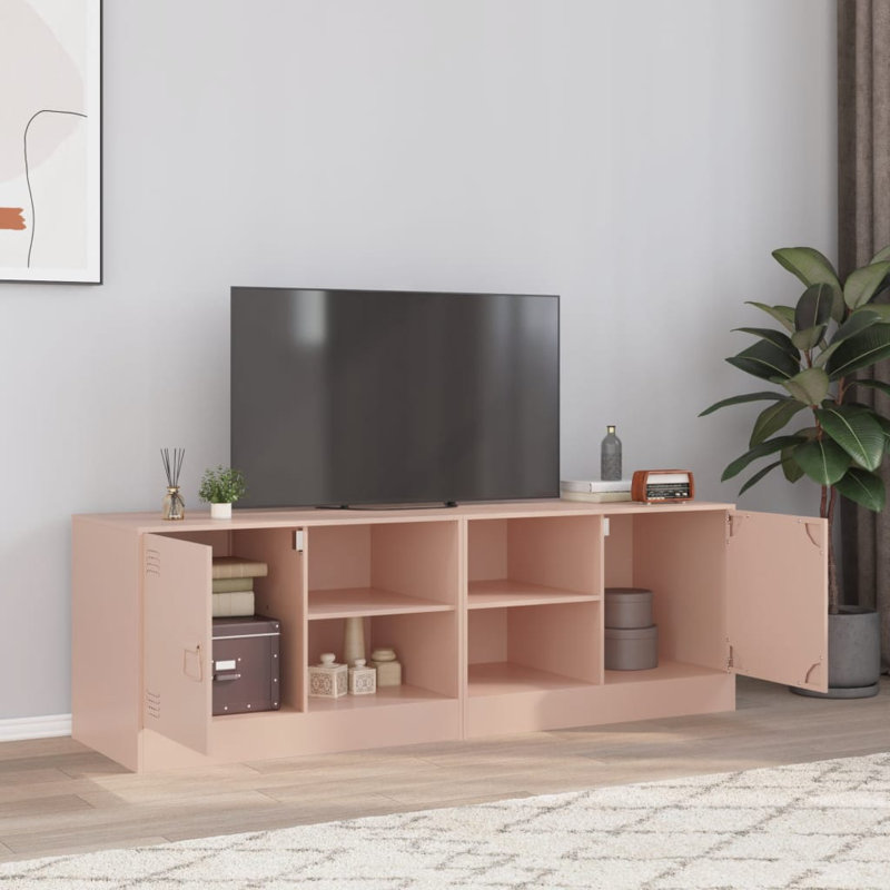 Arether TV Stand for TVs up to 24", Antique Pink