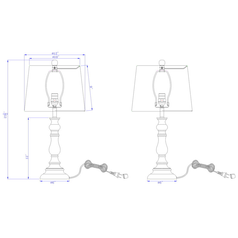 Lewan Resin Table Lamp