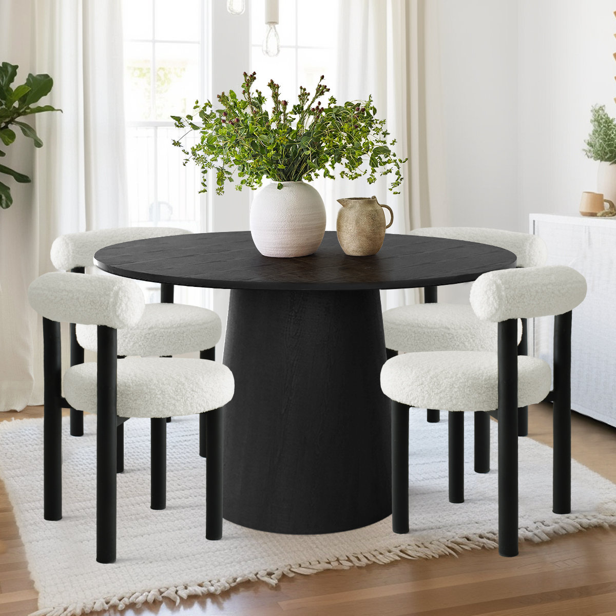 Wayfair 5 piece round dining set top