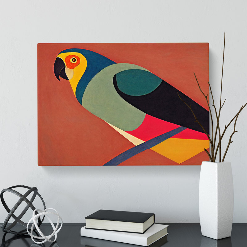 Parrot Abstract Vol.2 - Wrapped Canvas, 50cm H x 76cm W x 3cm D