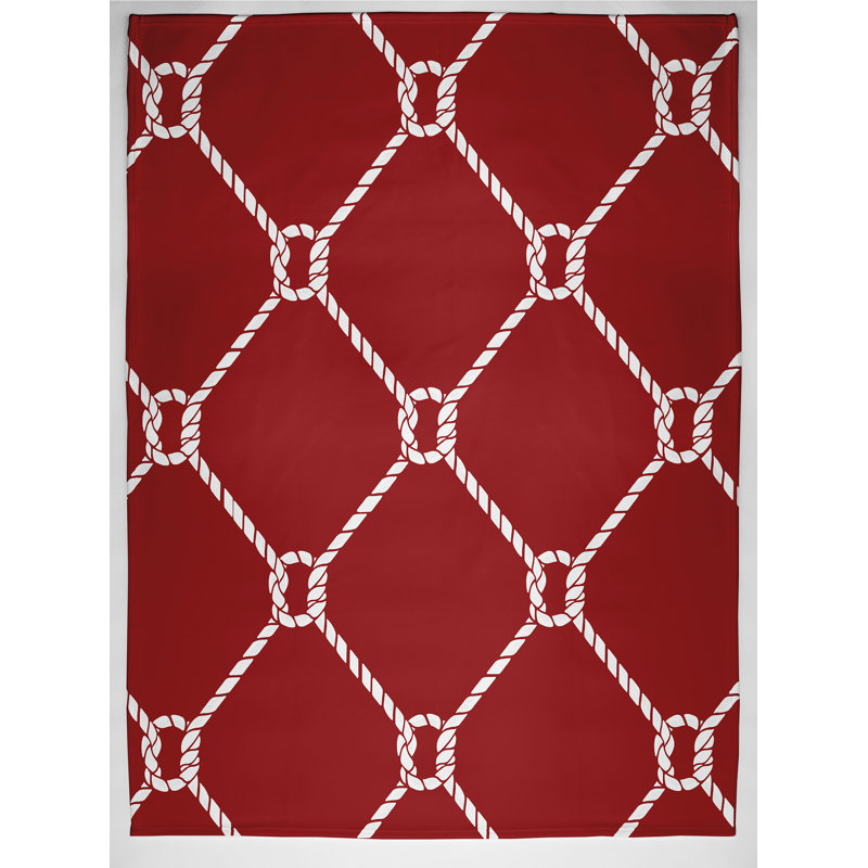 Eastlawn Plain Weave / Muslin Throw Blanket, Red
