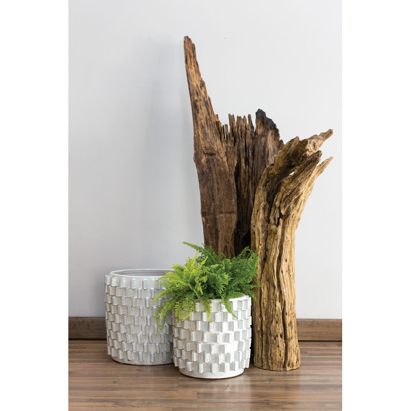 Pot à fleur en céramique Buena, H 12,5 po x l 12,5 po x P 12,5 po