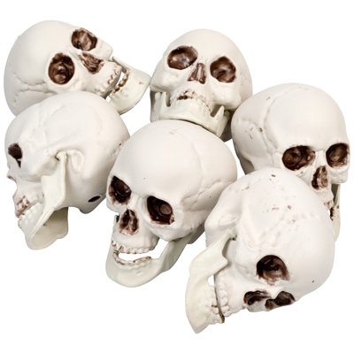 Décorations d'Halloween tête de mort 3,5 po