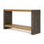 Console vintage rétro avec placage en bois de qualité supérieure et finition vieillie