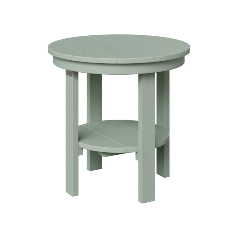 Berlin Gardens Round Table, Seafoam, 21" H x 21.5" W x 21.5" D