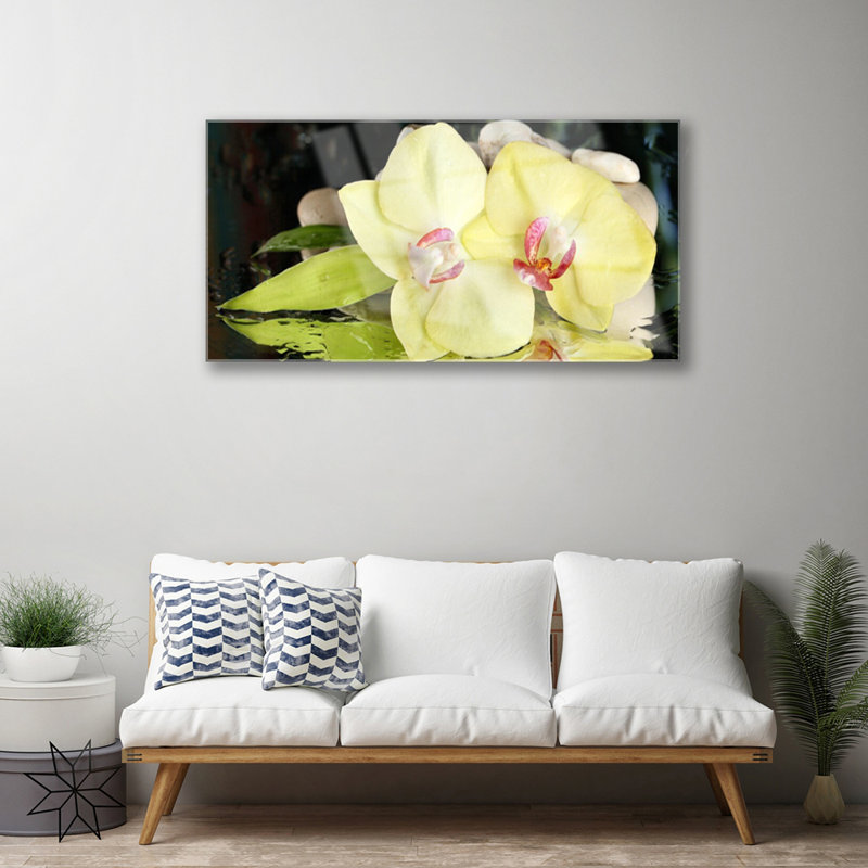 Floral Petal - No Frame Print on Glass