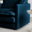 4 canapés modulaires avec canapé 2 places et repose-pieds en chenille bleue