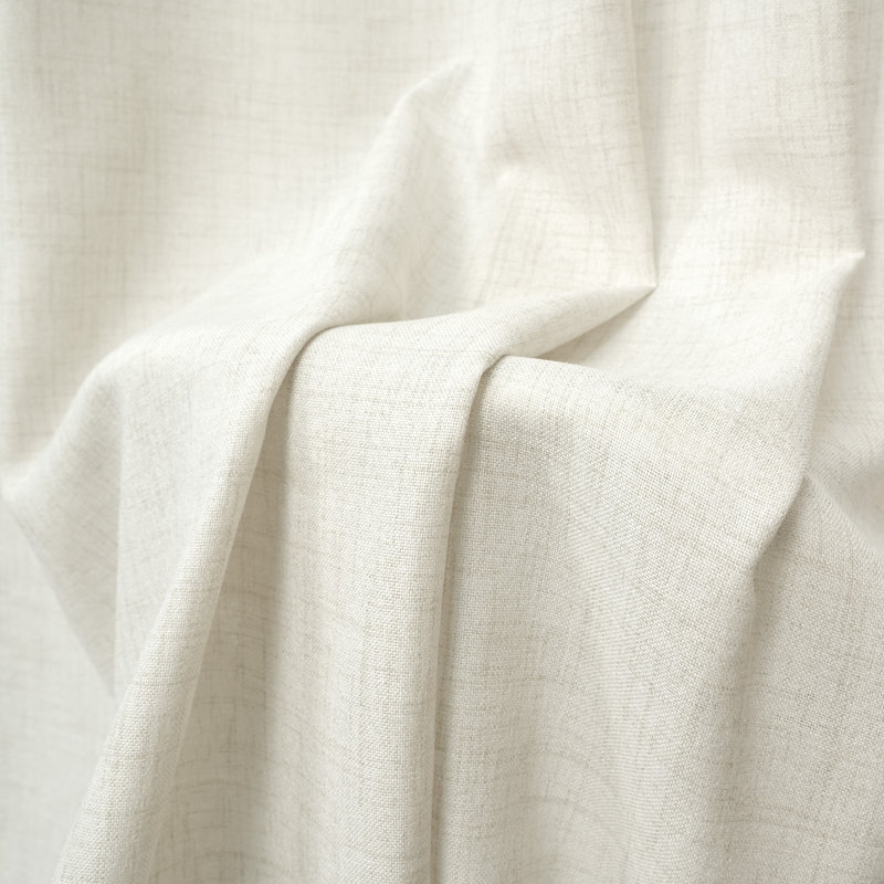 Paire de rideaux semi-transparents avec passe-tringle Janie, Ivoire ivoire, L 52 po x L 84 po