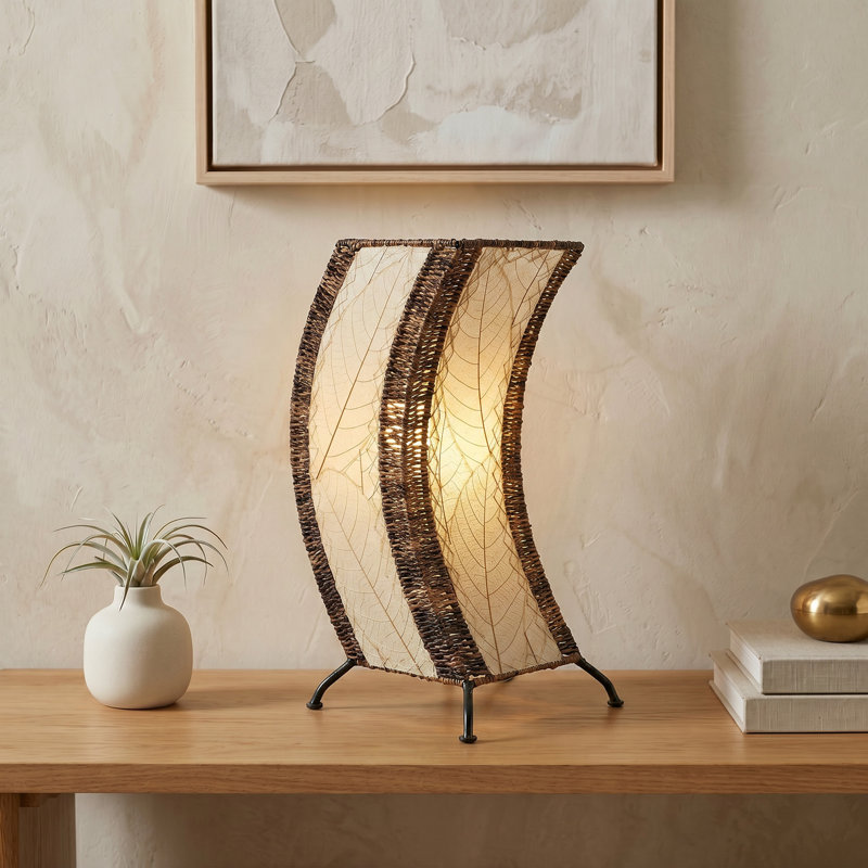 Lampe de table 20 po Quintan, Naturel