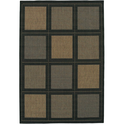 Tapis intérieur / extérieur noir Sania
