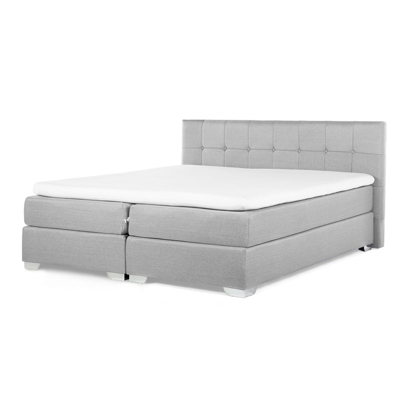 Celina Upholstered Bed, Light grey, 180 x 200cm