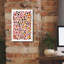 «Mid Century 3 Plum Vertical» par Cheryl Warrick, art mural-1347220065
