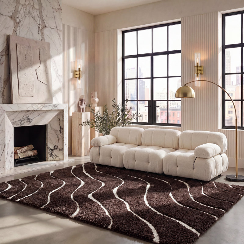 Tapis d'intérieur à poils longs Florida, 8'-0" x 10'-0" Rectangle