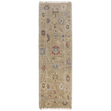 Abinesh Wool Floral Area Rug